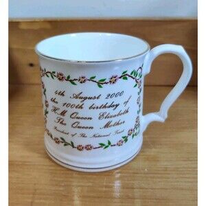 HM Queen Elizabeth the Queen Mother Commemorative 100th Birthday Bone China Cup